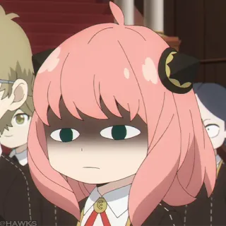 🍥 c8d36ccc Anya Forger Spy x Family Anime, Kreskówka, Spy x Family, Anya Forger telegram sticker