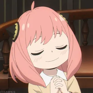🍥 ddf1ab3c Anya Forger Spy x Family anime, Anya, Spy x Family, słodkie, postać telegram sticker