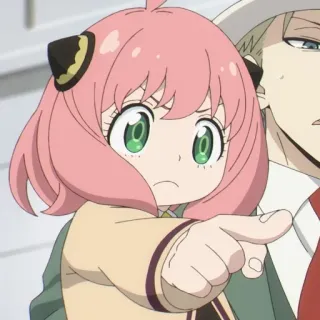 🤏 08b6b398 Anya Forger Spy x Family Anime, Spy x Family, Anya Forger, imut, kartun telegram sticker