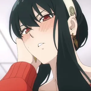 🧣 395d78c6 Yor Forger Spy × Family Anime, Yor Forger, Spy x Family, Waifu, Gadis Anime, Karakter, Wanita telegram sticker