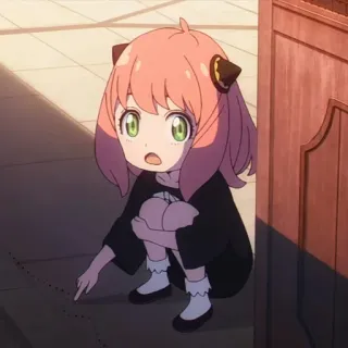 🤕 6d99103b Anya Forger Spy x Family Anya Forger, Spy x Family, anime, kartun, imut, kawaii telegram sticker