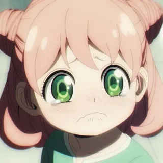 😭 770f3bd2 Anya Forger Spy x Family Anime, Sedih, Menangis, Gadis, Spy x Family, Anya Forger telegram sticker