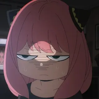 😓 7ef57be7 Anya Forger Spy x Family Anime, Manga, Anya, Spy x Family, Kartun, Ekspresi, Bosan telegram sticker