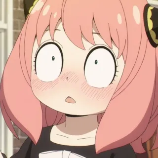 😳 80926dae Anya Forger Spy x Family Anime, Gadis, Lucu, Fanart, Spy x Family, Anya telegram sticker