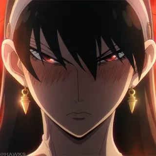 🗡 0620bdd5 Yor Forger Spy x Family 애니메이션, 요르 포저, 스파이 패밀리, 만화 telegram sticker