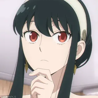 🗡 0842128c Yor Forger Spy x Family 애니메이션, 캐릭터, 요르, 스파이 패밀리 telegram sticker