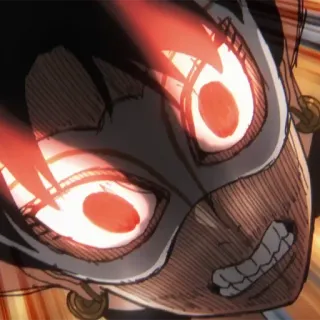 🗡 0c96bdf5 애니메이션, 만화, 캐릭터, 화난, 붉은 눈 telegram sticker