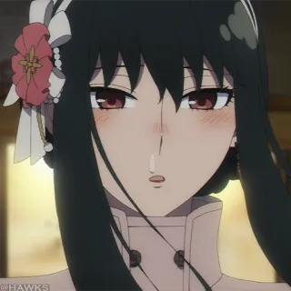 🗡 40e68a60 Yor Forger Spy x Family 요르 포저, 스파이 패밀리, 애니메이션, 여자, 만화, 캐릭터 telegram sticker