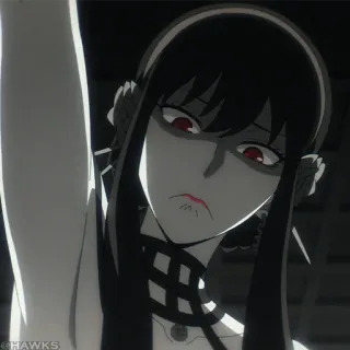 🗡 50e69c6b Yor Forger Spy x Family 애니메이션, 요르 포저, 스파이 패밀리, 만화 telegram sticker