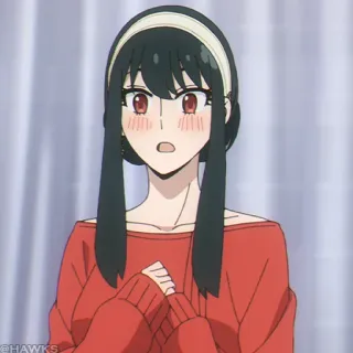 🗡 64d9411d Yor Forger Spy x Family 애니, 캐릭터, 요르, 포저, 스파이 패밀리 telegram sticker