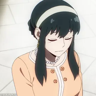 🗡 a7ff19c9 Yor Forger Spy × Family 애니메이션, 요르 포저, 스파이 패밀리, 만화 telegram sticker