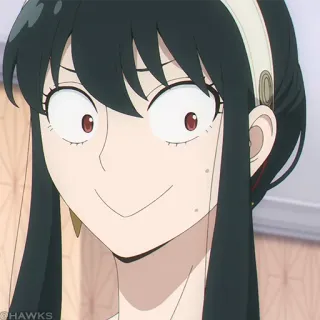 🗡 d46b8bfa Yor Forger Spy x Family 요르 포저, 스파이 패밀리, 애니메이션, 캐릭터, 팬아트 telegram sticker