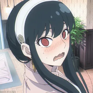 🗡 deb85947 Yor Forger Spy x Family 애니메이션, 요르 포저, 스파이 패밀리, 만화 telegram sticker