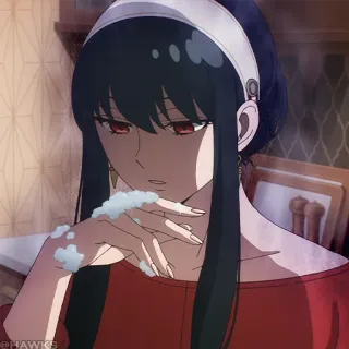 🗡 e0c0d607 Yor Forger Spy x Family 애니메이션, 요르, 포저, 스파이 패밀리, 여자, 캐릭터 telegram sticker