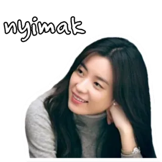 🤨 2f16f376 nyimak 여자, 웃음, nyimak, 한국, 아시아 telegram sticker