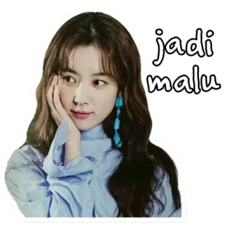 🙈 d0268a79 jadi malu 여자, 예쁜, 얼굴, 표정, 부끄러움 telegram sticker