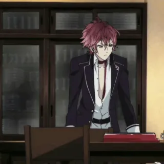 🥀 2395db1d Ayato Sakamaki Diabolik Lovers 动漫, 吸血鬼, 魔鬼恋人, 逆卷绫人, 红发, 动漫男孩 telegram sticker