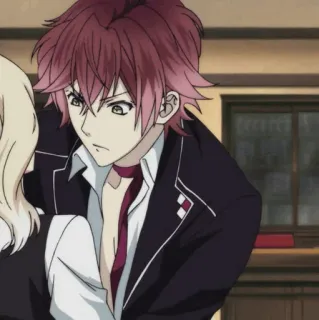 🥤 822052f9 Ayato Sakamaki Diabolik Lovers 动漫, 吸血鬼, 角色, 逆卷绫人, 魔鬼恋人 telegram sticker