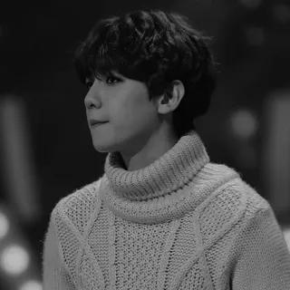 ✒️ 34e39728 persona, uomo, ritratto, monocromatico, maglione, dolcevita whatsapp sticker