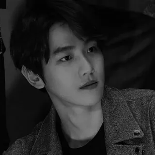 🖋 de6b2a18 Ritratto, Uomo, Asiatico, Bianco e nero, Persona, Ragazzo whatsapp sticker