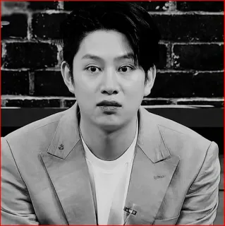 ⏰ a4f1d6e5 男人, 肖像, 黑白, 西装 whatsapp sticker