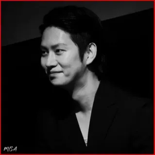 ⏰ d0850eb0 MISA 男人, 肖像, 黑白, 演员 whatsapp sticker
