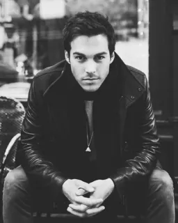 🌪 cb768594 man, portrait, sitting, jacket, male telegram sticker