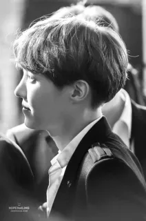 ☠ b0faa8d3 HOPE DARLING คน, ภาพเหมือน, ขาวดำ, ด้านข้าง, หน้า whatsapp sticker