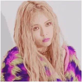 ☁️ 8a24044a mulher, retrato, cabelo loiro, rosa, maquiagem, pessoa telegram sticker