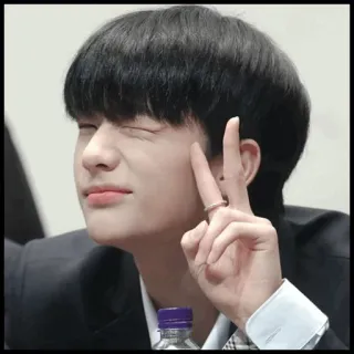 ✨ 361ef129 persona, coreano, gesto, retrato whatsapp sticker