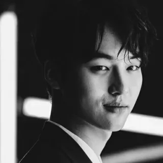 📎 44a2eef7 chân dung, người đàn ông, trắng đen, cận cảnh whatsapp sticker