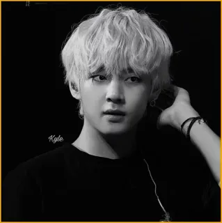 🕯 be45c403 Kyle celebryta, kpop, piosenkarz, v, taehyung, bts telegram sticker