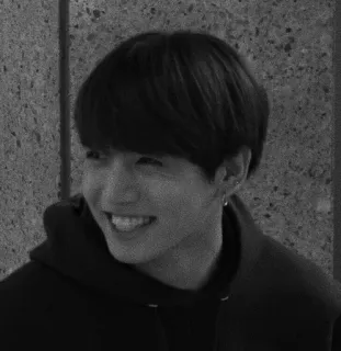 🕸 7ac7b372 personne, sourire, portrait, monochrome, homme telegram sticker