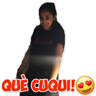 😍 35f25f38 QUE CUQUI! love, spanish, affection, heart eyes telegram sticker