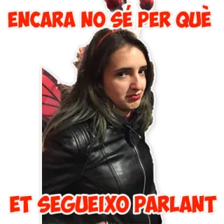 😡 ba037fd5 ENCARA NO SE PER QUÈ
ET SEGUEIXO PARLANT woman, portrait, girl, wings, fairy telegram sticker