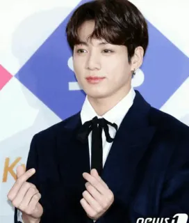 🕸 9b273ff6 Jungkook kpop, idool, zanger, hart, fan telegram sticker