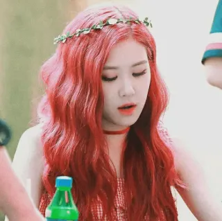 ⚓️ 6b6952c7 사람, 빨간 머리, 꽃관, 여자, 인물 사진, 아름다움 telegram sticker