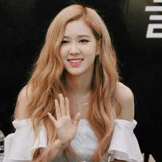 ⛵️ b5c1815c Rose (BLACKPINK) 로제, blackpink, kpop, 가수, 아이돌, 손 흔들기 telegram sticker