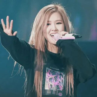 🌋 b6b843cb Rose 가수, 로제, 블랙핑크, 케이팝, 여성 아티스트 telegram sticker