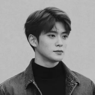 ▪️ 6cefb1de ritratto, uomo, bianco e nero, persona, giacca, coreano whatsapp sticker