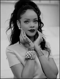 🔗 02c382ff Rihanna Rihanna, singer, celebrity, portrait, woman, artist telegram sticker