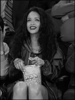 🔗 4317799f POPCORN Rihanna, popcorn, celebrity, singer, actress, food telegram sticker