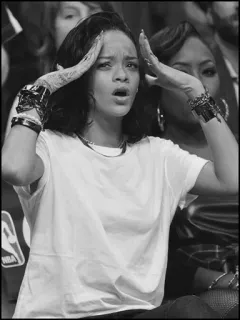 🔗 ceaeff66 Rihanna singer, celebrity, portrait, pop star, music, woman telegram sticker