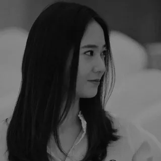 🕯 0f95c2cc donna, ritratto, persona, bianco e nero, viso, capelli telegram sticker