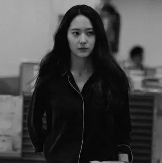 🕸 82171fa5 donna, bianco e nero, ritratto, persona, femmina telegram sticker