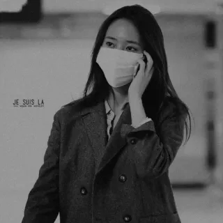 🔜 cff4de2c JE SUIS LA donna, maschera, ritratto, persone telegram sticker