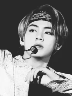 🥀 fb587ed7 V K-Pop, cantante, masculino, pañuelo, música, artista, ídolo telegram sticker