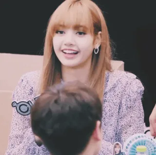 🍴 5af0ef36 Lisa K-Pop, Lisa, Blackpink, Idol, Sänger, Fan-Treffen whatsapp sticker