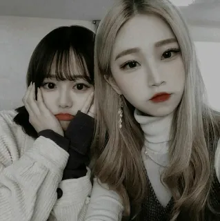 ☘ 931d9788 wanita, gadis, selfie, teman, potret, asia telegram sticker