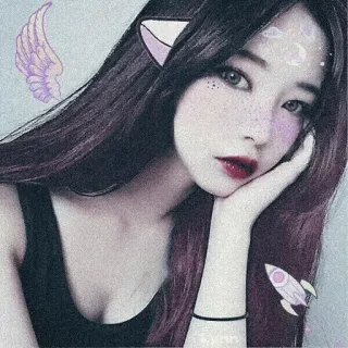 🍓 3e0fa8f5 Frau, Elf, Flügel, Rakete, süß, gefiltert telegram sticker